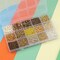 Mix 15 Color Glass Seed Beads Tube Beads Glass Bugle Beads Loose Kit for Jewelry Making DIY Craft Beading (Mix 15 Color, Gold)